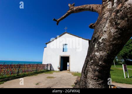 Porto Seguro, Bahia, Brésil - 18 juillet 2021 : eglise de Saint Benoît dans le centre historique de Porto Seguro, Bahia Banque D'Images