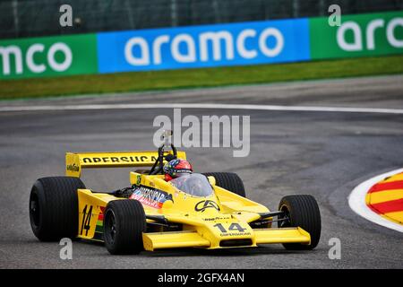 Liège, Belgique. 27 août 2021. Spa Francorchamps, Belgique. 27 août 2021. Emerson Fittipaldi (BRA) dans son Copersucar. 27.08.2021. Formula 1 World Championship, Rd 12, Grand Prix de Belgique, Spa Francorchamps, Belgique, Journée d'entraînement. Le crédit photo devrait se lire: XPB/Alamy Live News. Crédit : XPB Images Ltd/Alamy Live News Banque D'Images