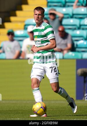 Photo du dossier datée du 24-07-2021 de Leo Hjelde du Celtic. Date de publication : vendredi 27 août 2021. Banque D'Images