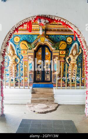 Vishnu Devale temple à Kandy, Sri Lanka Banque D'Images