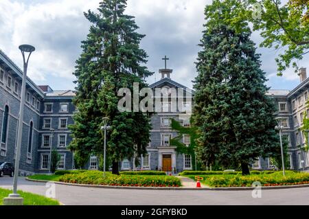 Collège de Montréal, rue Sherbrooke Ouest, au centre-ville de Montréal, région du Québec, Canada Banque D'Images