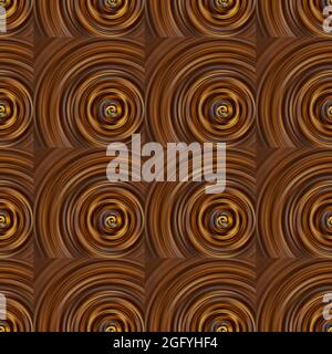 grille sans couture à motif circulaire chaud Banque D'Images