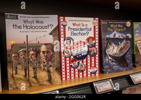 AmazonBooks Store sur West 34th Street, NYC, Etats-Unis Banque D'Images