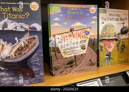 AmazonBooks Store sur West 34th Street, NYC, Etats-Unis Banque D'Images