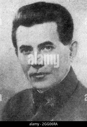 Nikolai Yezhov, chef de la police secrète et organisateur des purges staliniennes, a appelé la Grande terreur Banque D'Images