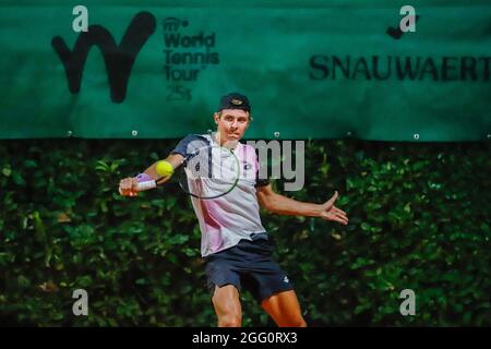 Tennis de sport Lesa, Lesa (NO), Italie, 27 août 2021, Matteo Martineau de France pendant la coupe Lesa 2021 - ITF - tennis internationales Banque D'Images