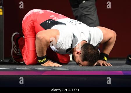 Tokyo, Japon. Crédit: MATSUO. 28 août 2021. ATTIA Mahmoud (EGY) Powerlifting : 72 kg hommes pendant les Jeux paralympiques de Tokyo de 2020 au Forum international de Tokyo, Japon. Credit: MATSUO .K/AFLO SPORT/Alay Live News Banque D'Images