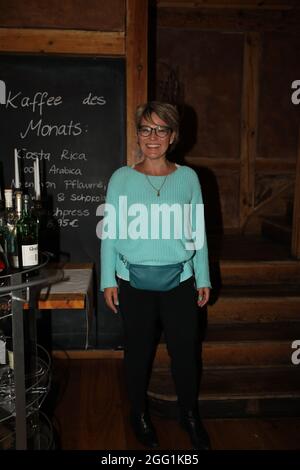 Andrea Baldschuh BEI der Moderationsbesprechung zur 4. Windflüchter Gala Charity zu Gunsten der Stiftung ‚Betroffen im Restaurant „Scheele“ Galerie. Banque D'Images