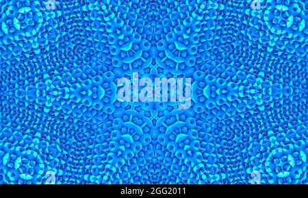 Bleu blanc Polygonal Mosaic Background, papier peint kaléidoscope. Modèles Creative Business Design. Banque D'Images