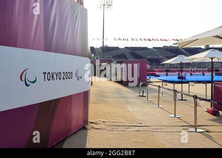 Tokyo, Japon. 28 août 2021. Vue générale tir à l'arc : Tokyo Jeux paralympiques de 2020 au champ de tir à l'arc du parc Yumenoshima à Tokyo, Japon . Credit: AFLO SPORT/Alay Live News Banque D'Images