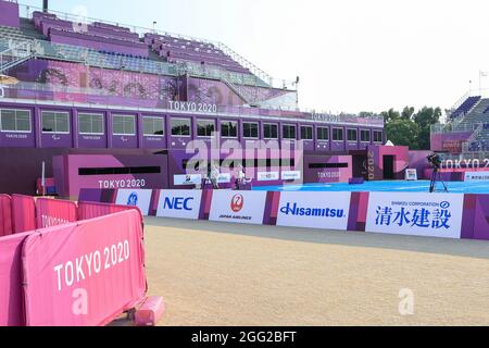 Tokyo, Japon. 28 août 2021. Vue générale tir à l'arc : Tokyo Jeux paralympiques de 2020 au champ de tir à l'arc du parc Yumenoshima à Tokyo, Japon . Credit: AFLO SPORT/Alay Live News Banque D'Images