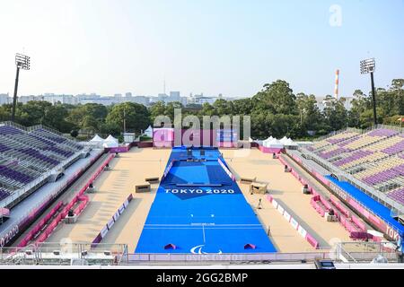 Tokyo, Japon. 28 août 2021. Vue générale tir à l'arc : Tokyo Jeux paralympiques de 2020 au champ de tir à l'arc du parc Yumenoshima à Tokyo, Japon . Credit: AFLO SPORT/Alay Live News Banque D'Images