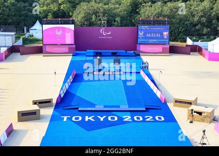 Tokyo, Japon. 28 août 2021. Vue générale tir à l'arc : Tokyo Jeux paralympiques de 2020 au champ de tir à l'arc du parc Yumenoshima à Tokyo, Japon . Credit: AFLO SPORT/Alay Live News Banque D'Images