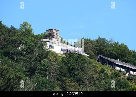 Café sur la colline au-dessus de Bad EMS Banque D'Images