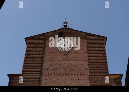 Fucecchio, Collégiale de San Giovanni Battista. Nommé d'après San Giovanni Battista, il se trouve sur la Piazza Vittorio Veneto d'aujourd'hui, sur le site de Banque D'Images