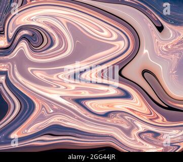 Aquarelle peinte à la main avec des peintures de couleur liquide mélangées. Peinture acrylique fluide abstraite. Art moderne. Arrière-plan abstrait en marbre luquide marbré. Banque D'Images