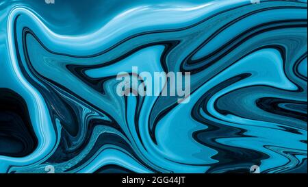 Aquarelle peinte à la main avec des peintures de couleur liquide mélangées. Peinture acrylique fluide abstraite. Art moderne. Arrière-plan abstrait en marbre luquide marbré. Banque D'Images