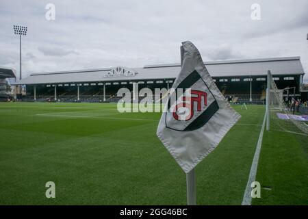 LONDRES, ROYAUME-UNI. 28 AOÛT Craven Cottage photographié pendant le match de championnat Sky Bet entre Fulham et Stoke City à Craven Cottage, Londres, le samedi 28 août 2021. (Credit: Federico Maranesi | MI News) Credit: MI News & Sport /Alay Live News Banque D'Images