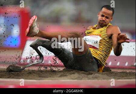 28 août 2021 : de l'athlétisme aux Jeux paralympiques de Tokyo, au stade olympique de Tokyo, à Tokyo, au Japon. Prix Kim/CSM Banque D'Images