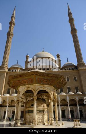 Égypte le Caire - Citadelle du Caire ou Citadelle - Cour Mosquée de Muhammad Ali Banque D'Images