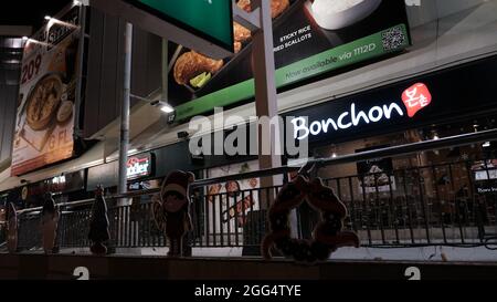 Vrai documentaire nuit de la Saint-Sylvestre décembre 31 2020 sur Walking Street Pattaya Thaïlande Banque D'Images