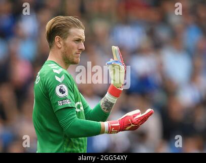 28 août 2021 - Brighton & Hove Albion v Everton - Premier League Jordan Pickford d'Everton pendant le match de la Premier League au stade Amex, Brighton. Crédit photo : © Mark pain / Alamy Live News Banque D'Images