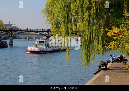 FRANCE. PARIS (75) 1ER AR. ILE DE LA CITÉ. JARDIN PUBLIC VERT GALANT Banque D'Images