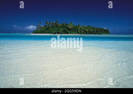 POLYNÉSIE FRANÇAISE. ÎLES DE LA SOCIÉTÉ. ATOLL TETIARUA Banque D'Images