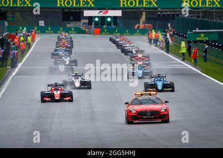 Spa-Francorchamps, Belgique. 29 août 2021. voiture de sécurité pendant la 5ème partie du Championnat de Formule 3 2021 de la FIA du 27 au 29 août 2021 à Spa-Francorchamps, Belgique - photo Antonin Vincent / DPPI crédit: DPPI Media / Alay Live News Banque D'Images