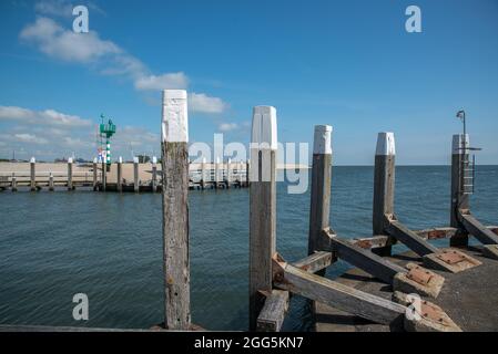 Oudeschild, Texel, pays-Bas. 13 août 2021. La tête du port d'Oudeschild, Texel. Photo de haute qualité Banque D'Images