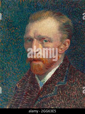 Autoportrait 1887 par Vincent van Gogh Banque D'Images