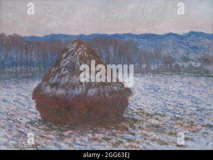 Pile de blé 1890/91 par Claude Monet Banque D'Images