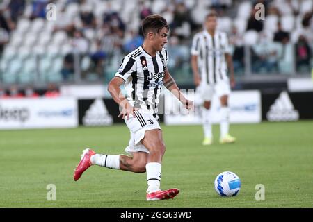 Paulo Dybala (Juventus FC) pendant Juventus FC vs Empoli FC, football italien série A match à Turin, Italie, août 28 2021 Banque D'Images