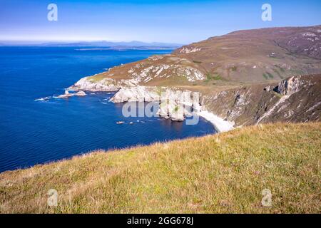 La baie de Glenlough entre Port et Ardara dans le comté de Donegal est la baie la plus éloignée d'Irelands. Banque D'Images