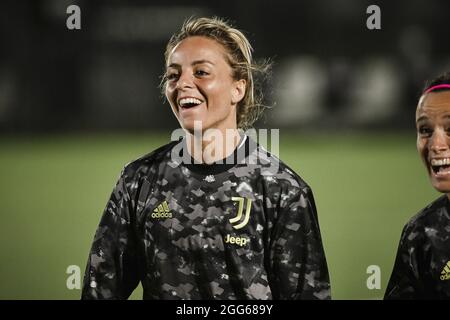 Turin, Italie. 28 août 2021. Martina Rosucci (#8) célèbre la victoire crédit: SPP Sport presse photo. /Alamy Live News Banque D'Images