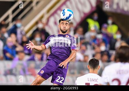 Stade Artemio Frachi, Florence, Italie, 28 août 2021, Nicolas Gonzalez (Fiorentina) pendant l'ACF Fiorentina vs Torino FC - Italie football Serie Banque D'Images