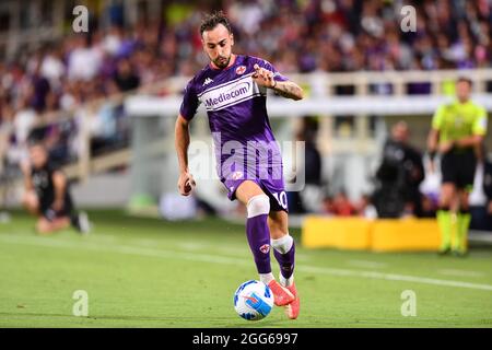 Stade Artemio Frachi, Florence, Italie, 28 août 2021, Gaetano Castrovilli (Fiorentina) pendant l'ACF Fiorentina vs Torino FC - Italien football SER Banque D'Images