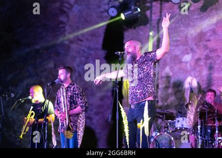 Almunecar, Espagne, 28 août 2021, Eskorzo - concert © ifnm press / Alamy Live News Banque D'Images