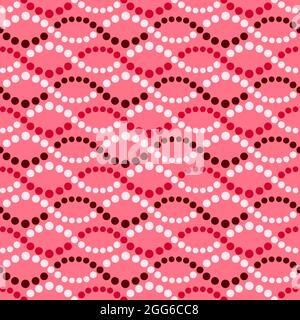 Motif sans couture avec points ondulée Banque D'Images