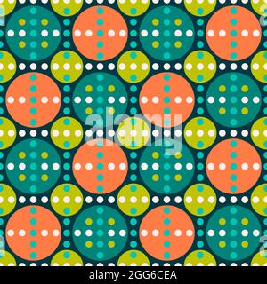Motif sans couture avec points colorés Banque D'Images