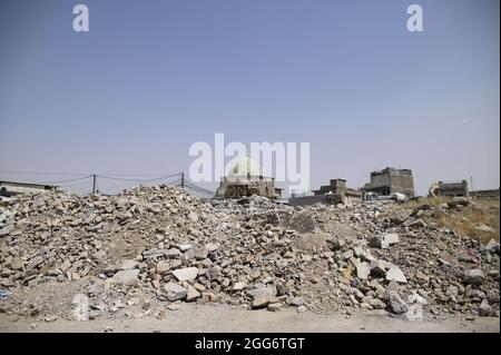 Illustration dans la deuxième ville irakienne de Mossoul, dans la province de Ninive, au nord du pays, le 29 août 2021. Photo par Eliot Blondt/ABACAPRESS.COM. Banque D'Images