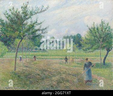 Fabrication de haymaking à Éragny 1892 par Camille Pissarro Banque D'Images
