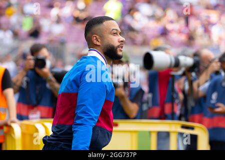 Barcelone, Espagne. 29 août 2021. Delay pendant le match de la Liga entre le FC Barcelone et Getafe CF au stade Camp Nou à Barcelone, en Espagne. Crédit: Christian Bertrand/Alay Live News Banque D'Images