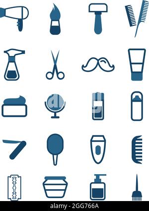 Salon de coiffure, illustration d'icône, vecteur sur fond blanc Illustration de Vecteur