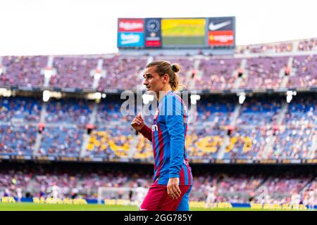 Barcelone, Espagne. 29 août 2021. Antoine Griezmann (FC Barcelone), lors du match de football de la Liga entre le FC Barcelone et Getafe CF, au stade Camp Nou à Barcelone, Espagne, le 29 août 2021. Foto: SIU Wu crédit: dpa/Alay Live News Banque D'Images