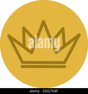Couronne Princes, illustration d'icône, vecteur sur fond blanc Illustration de Vecteur