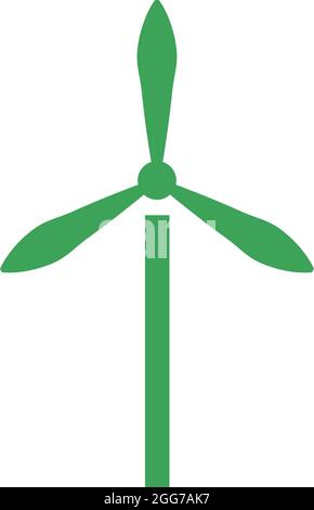 Énergie éolienne, illustration d'icône, vecteur sur fond blanc Illustration de Vecteur