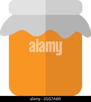 Miel dans un pot, illustration d'icône, vecteur sur fond blanc Illustration de Vecteur