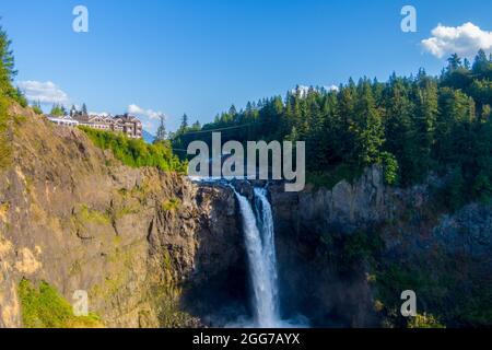 Snoqualmie Falls dans l'État de Washington Banque D'Images