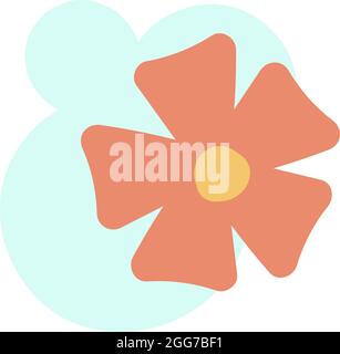 Fleur d'hibiscus, illustration d'icône, vecteur sur fond blanc Illustration de Vecteur